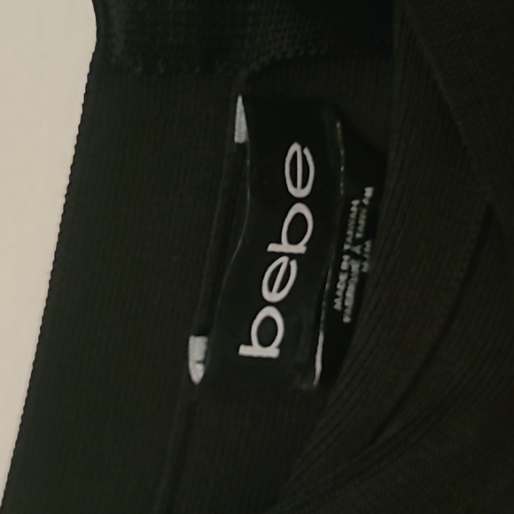 BEBE High Waisted Black Bodycon Bandage Skirt - Picture 5 of 7